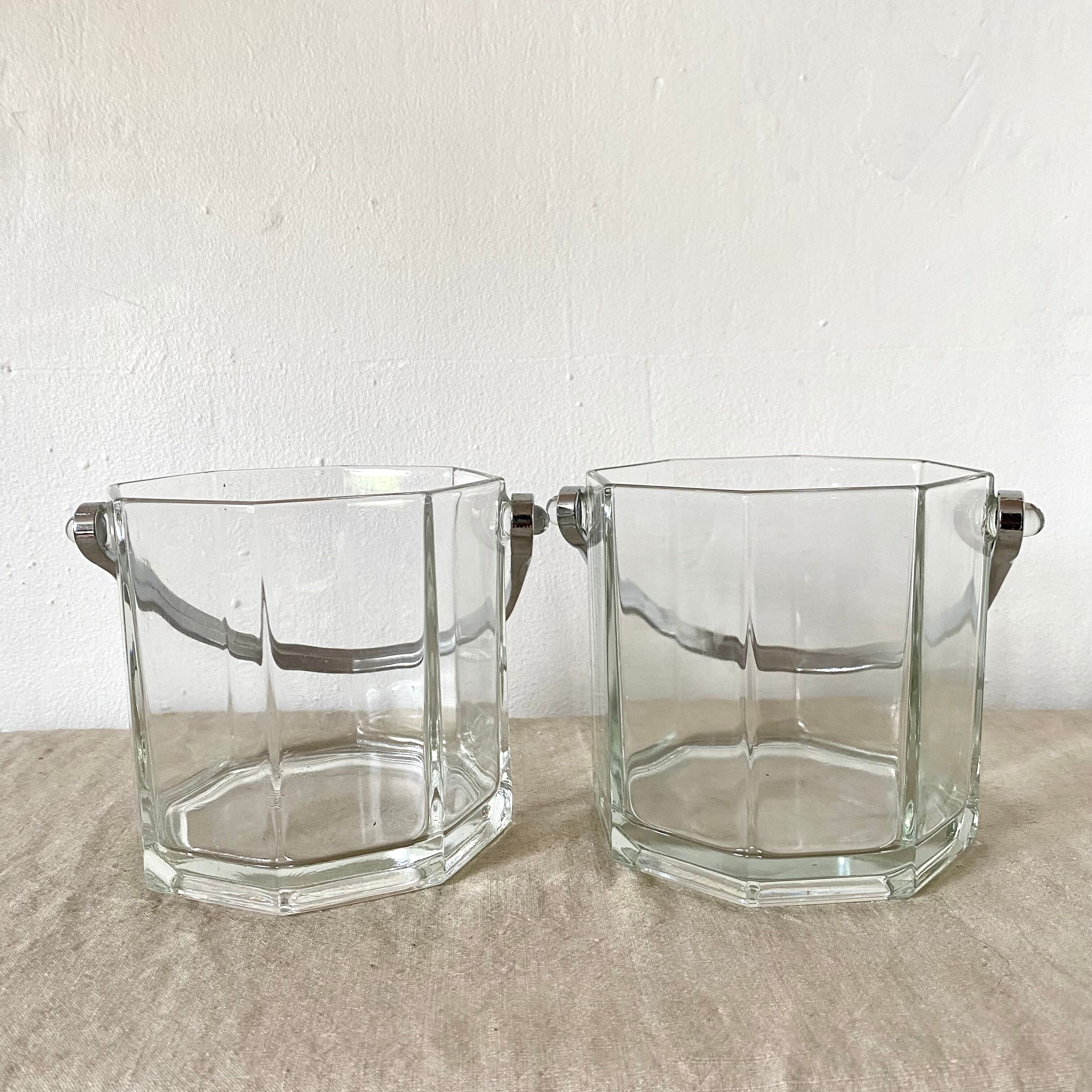 Arcoroc vintage ice buckets