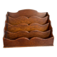 Porte-courrier en bois vintage
