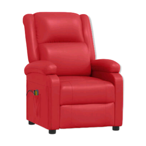 fauteuil inclinable électrique - rouge