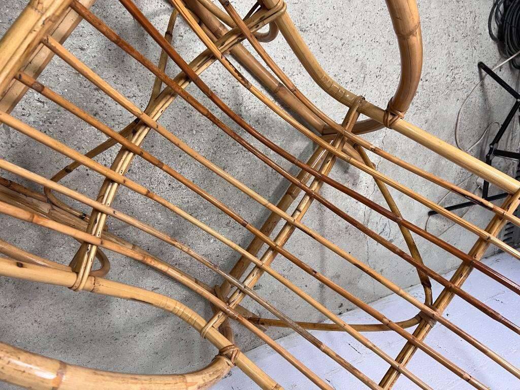 Vintage wicker rocking chair 'rohé'