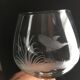 Lot of 3 crystal cognac glasses