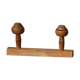 Light wood coat holder 2 patères