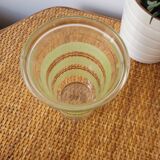 Small vase in granite glass with gold edging