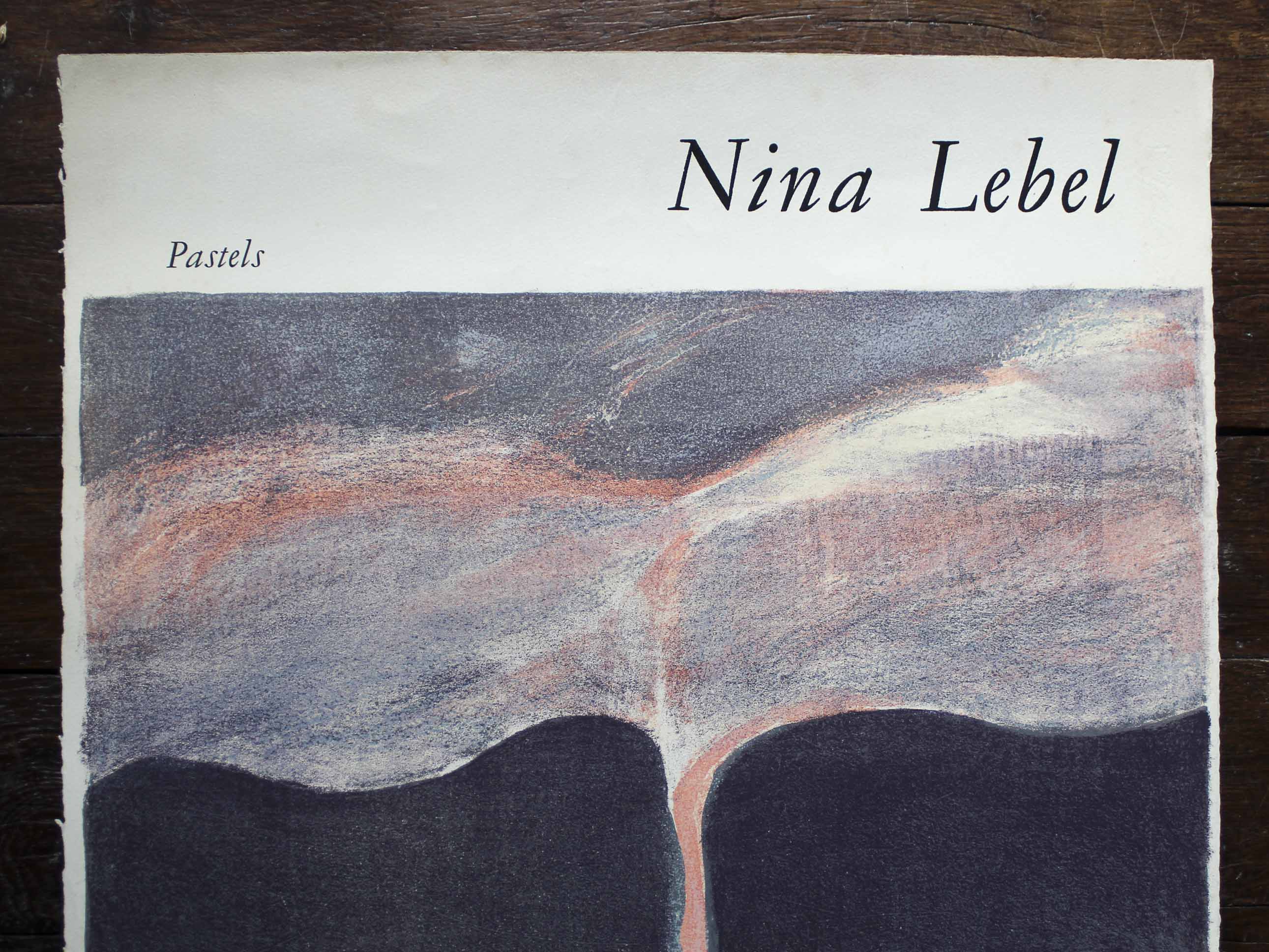 Affiche exposition Nina Lebel 1966