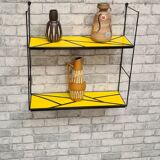 String style shelf 1960 geometric yellow pattern 48x58x17