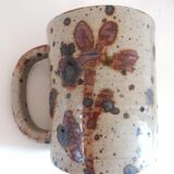 Set of four terracotta mugs