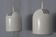 White Ceiling Lights, 1970s, Set of 2