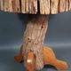 Brutalist teak stool or side table, 13 kg, 2 available D344 /1/