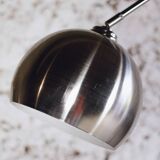 Arc floor lamp in chrome and marble, 1970