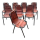 8 authentic "Les Arcs" chairs by Charlotte Perriand - 1960s