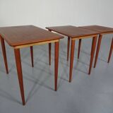 Danish Teak Nesting Tables, 1960s, Set of 3