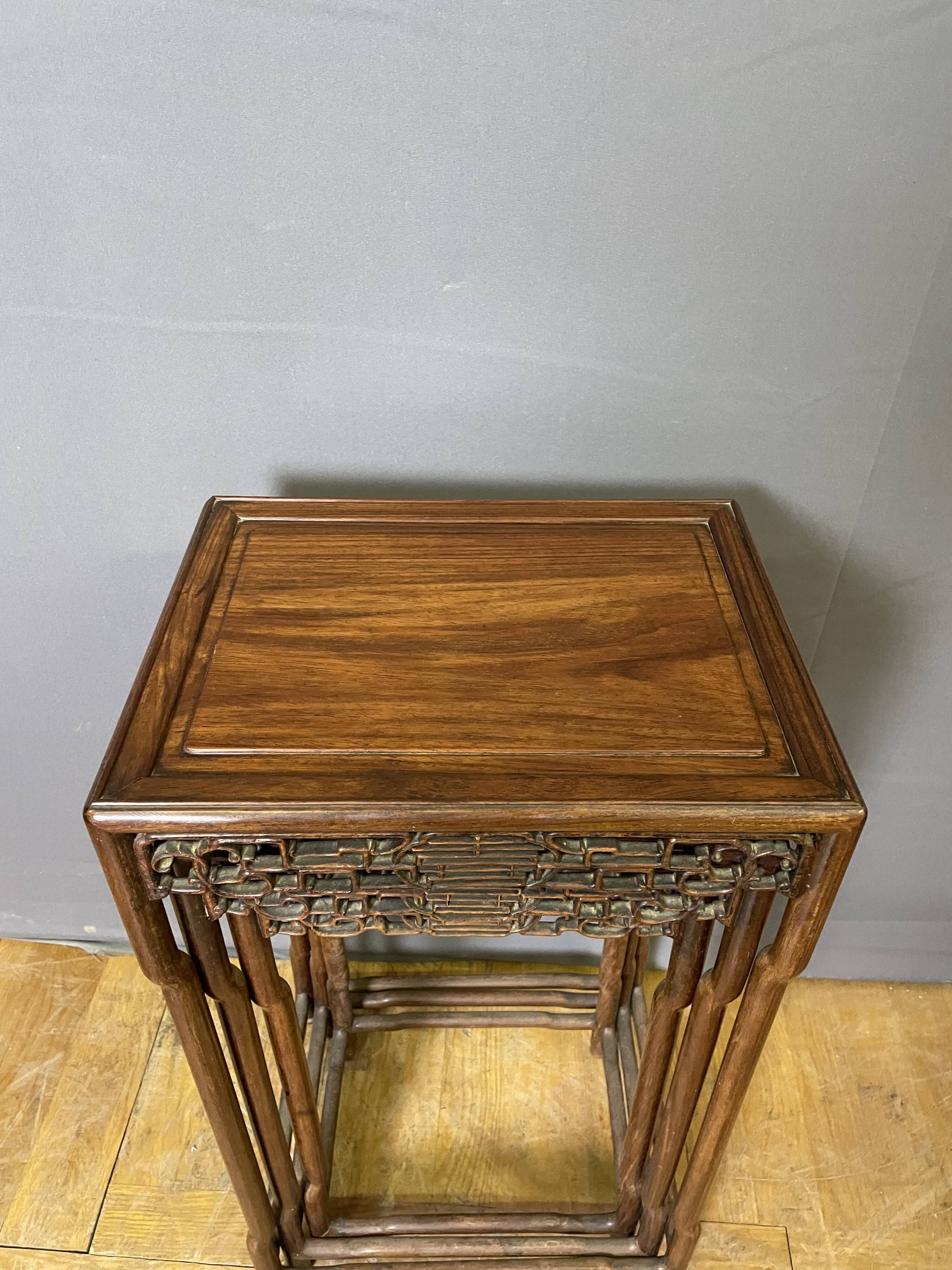Set of three Chinese stools.