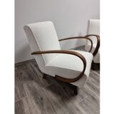Paire de fauteuils restaurés par Jindrich Halabala
