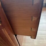 Louis XVI style chest of drawers, spinning top legs - transition style marquetry