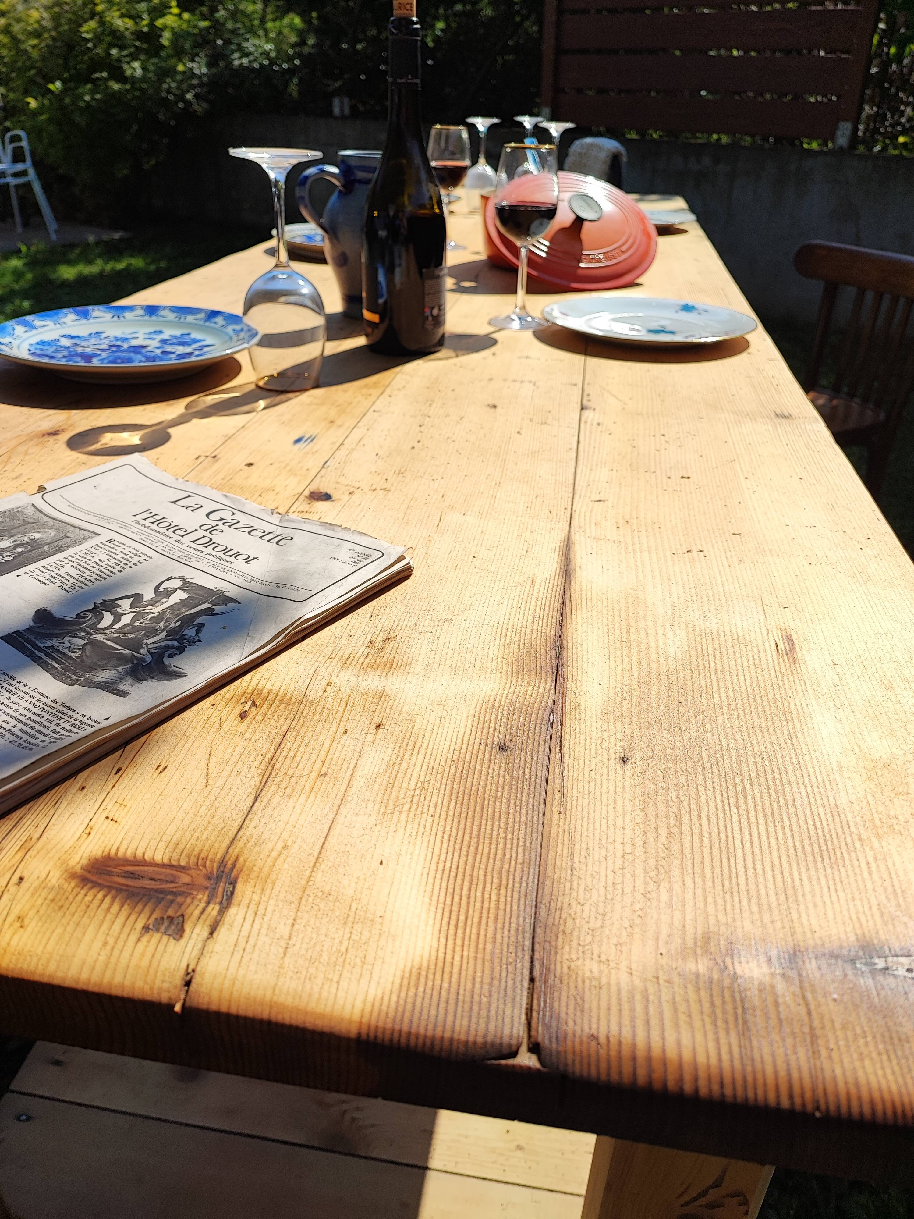 Old draper's table