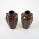 Set of brown ceramic vases, Danish design, 1960s, made in Denmark