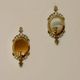 Pair of Mid Century Swedish Brass Sconces with Mirror