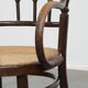 Original vintage Thonet bistro design chair with armrests