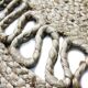 Round jute rug wave 120 cm