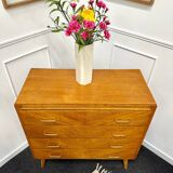 Vintage chest of drawers with compass feet