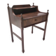 Postmodern Walnut Nightstand, Italy, 1970s