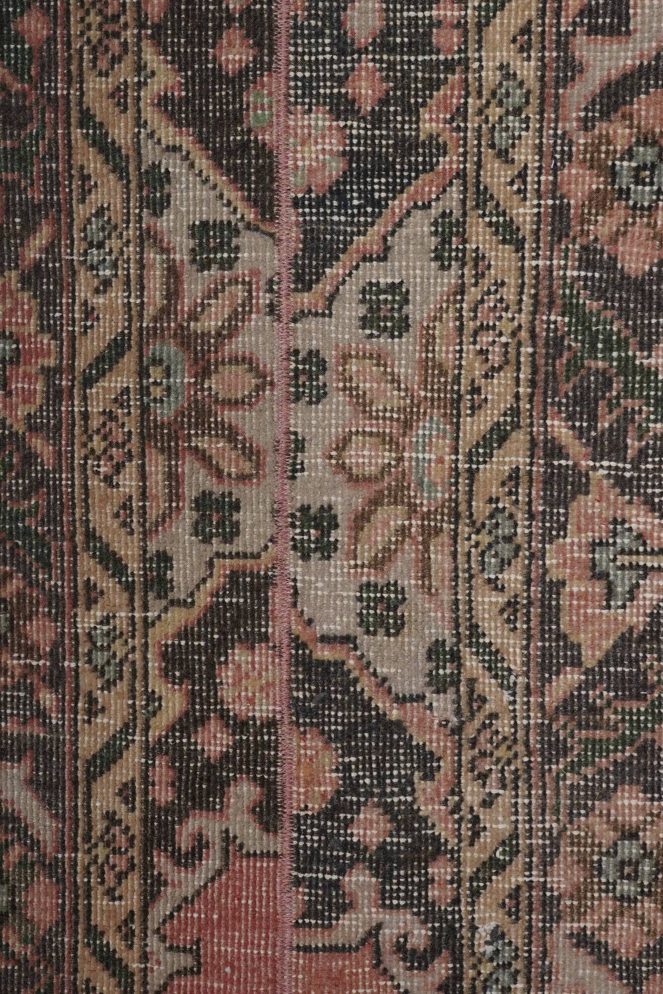 Vintage Turkish hallway rug 54x525 cm