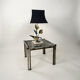 Lampe florale bronze 1970