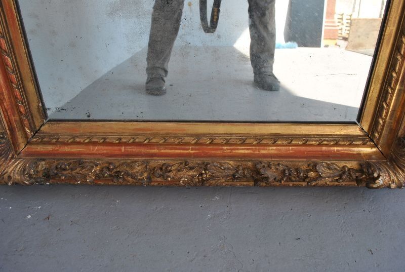 Mirror Louis XVI gilded wood ice old 109x128cm