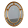 20th century neo-classical style tilted oval mirror by Deknudt, Belgium