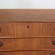 Mid-Century Modern Danish Chest of Six Drawers, Tallboy in Teak, Denmark, 1960s