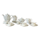 Vintage tea/coffee set in white porcelain with Limoges gold trim