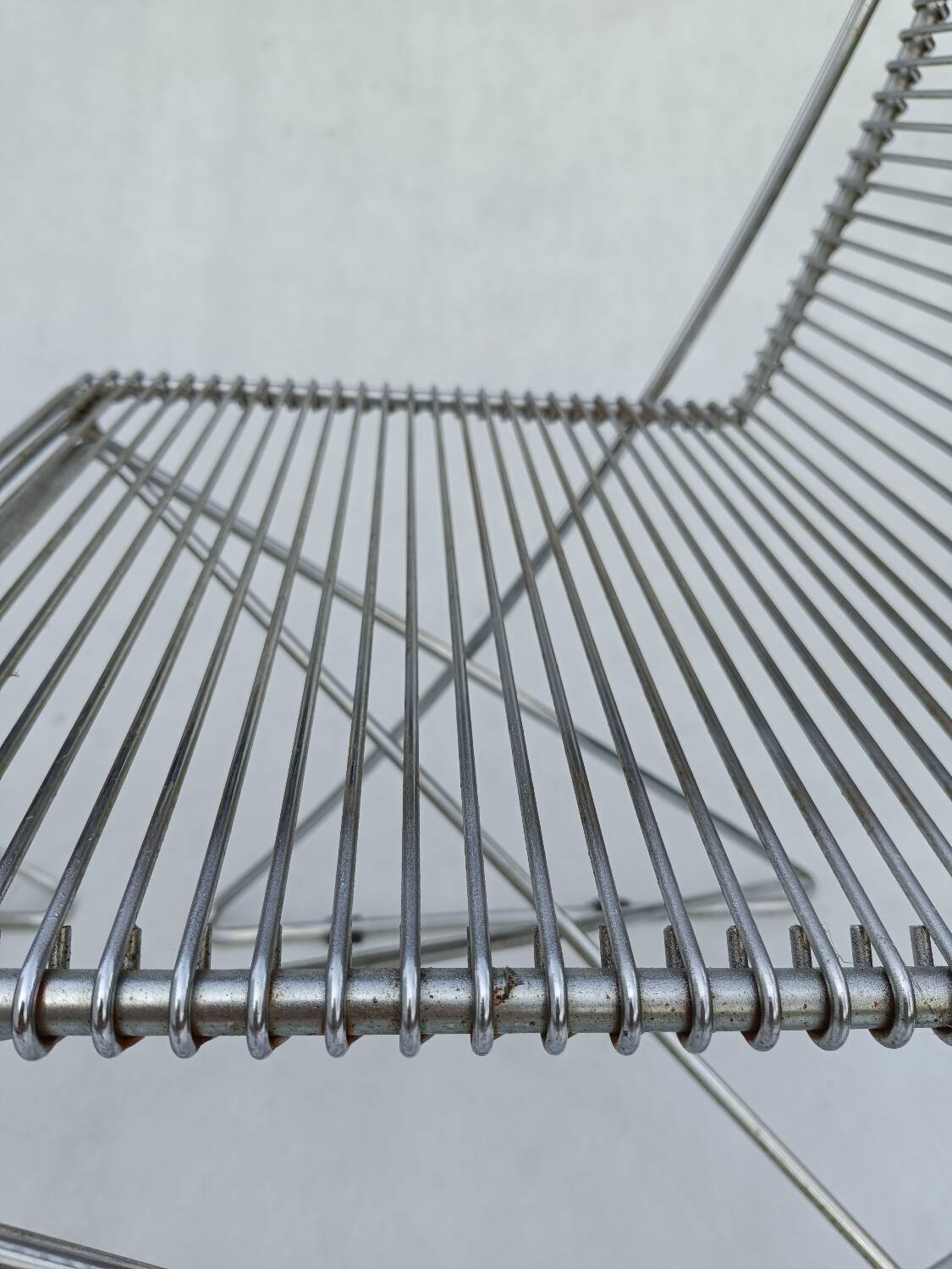 4 wire chairs by Till Behrens for Schlubach