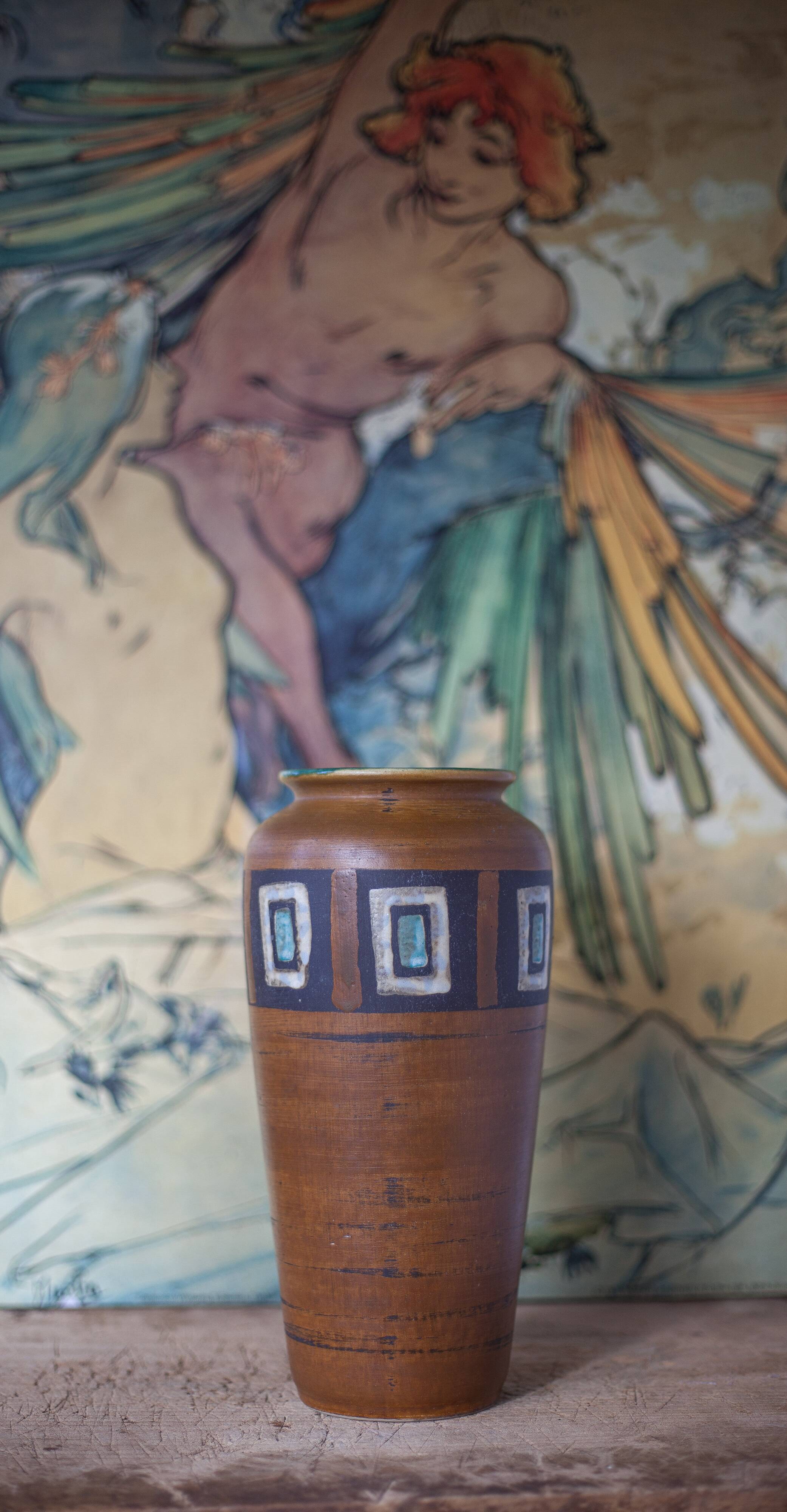 Ceramic vase, jasba vase Keramik west Germany, model 127-25, flower pot, collection