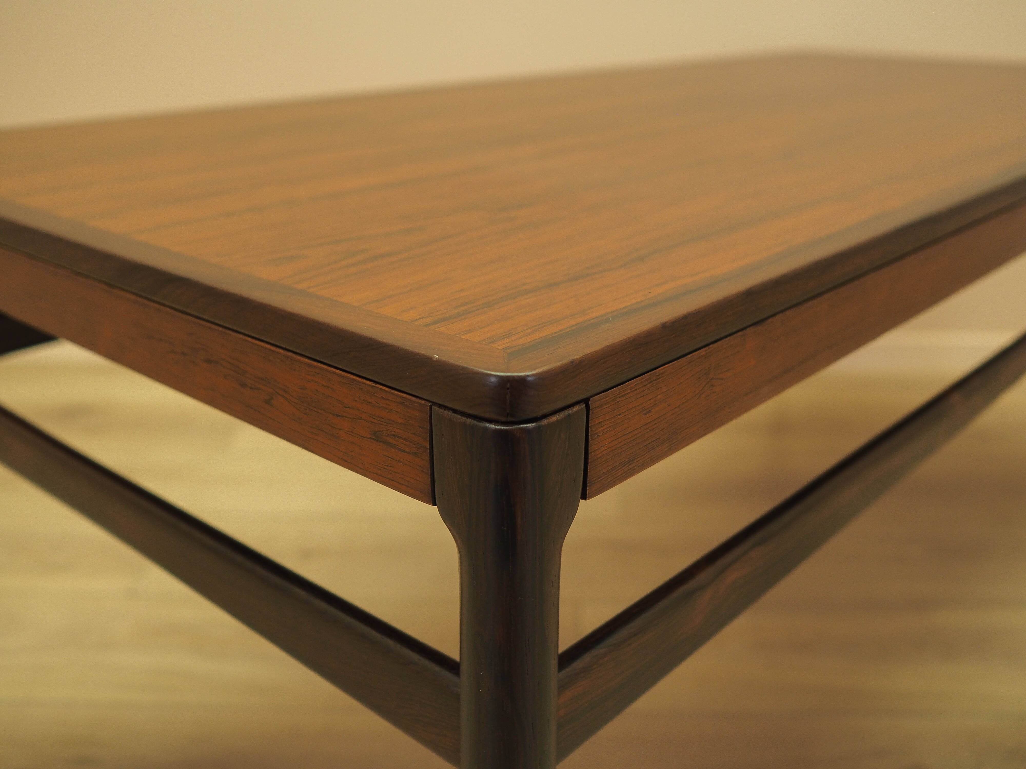 Table basse en palissandre danois, années 1970
