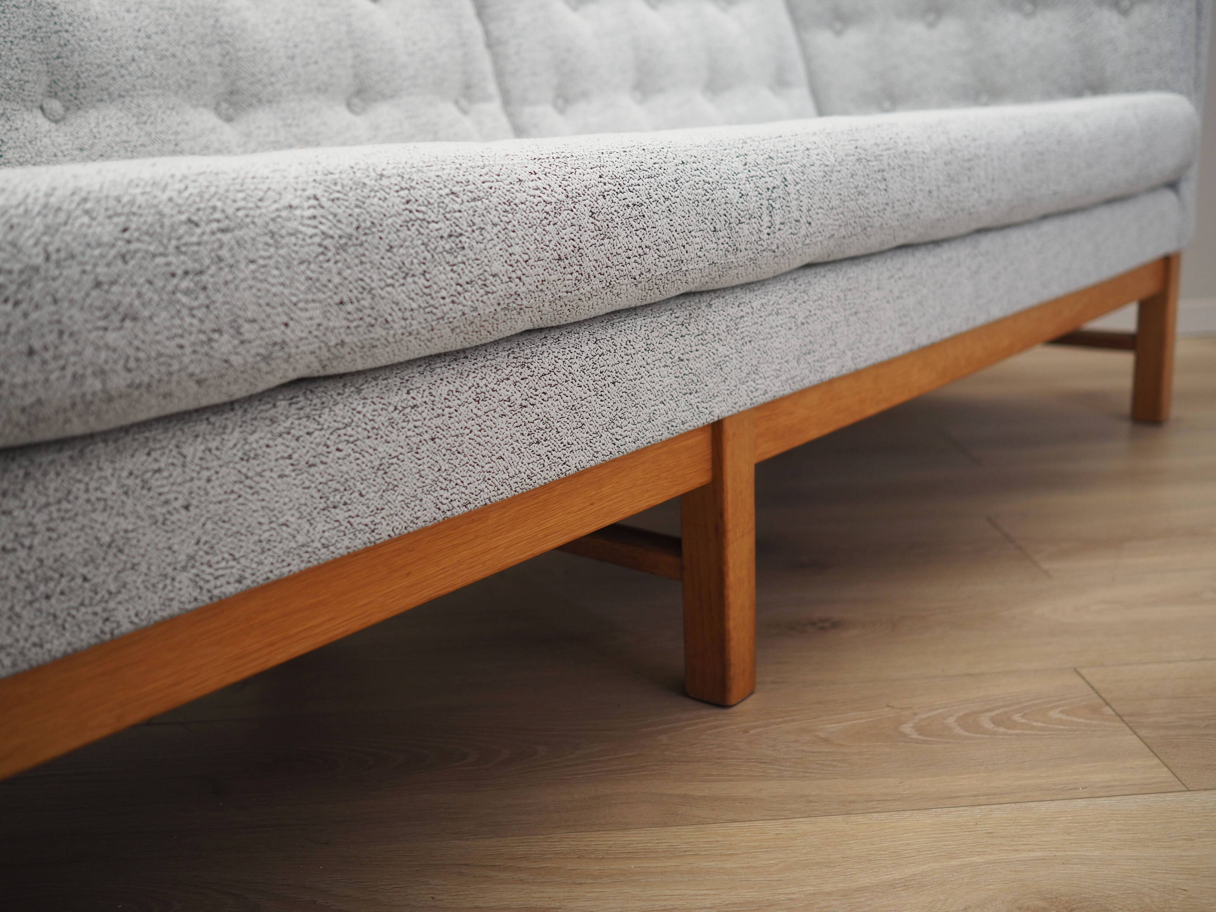 Oak sofa, Danish design, 1970s, manufactured by Erik Jørgensen Møbelfabrik