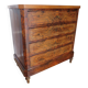 Antique oak burr chest of drawers - 4 drawers - marquetry inlay from the early 21st century