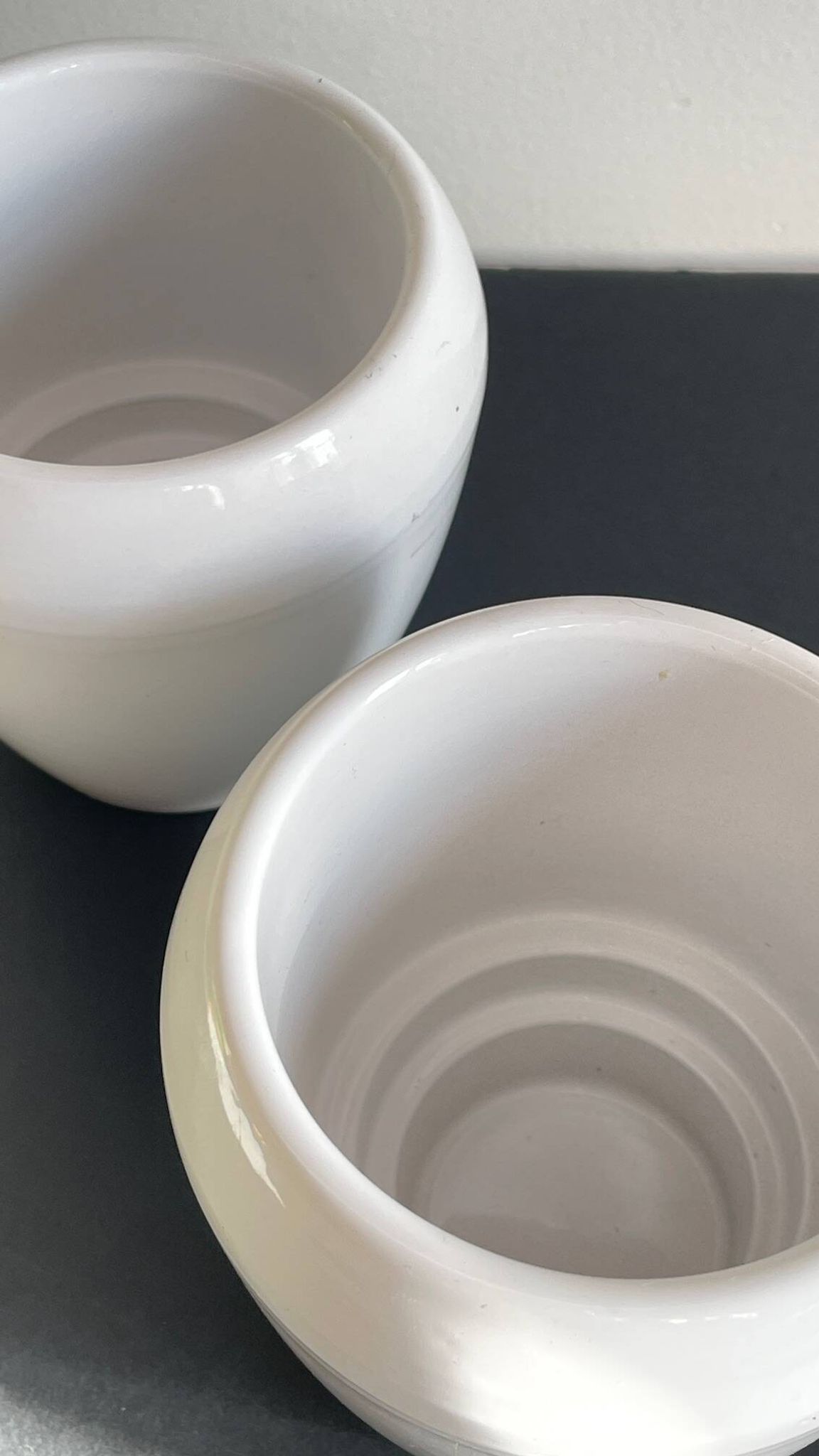 Paire BOUGEOIRS Blanc CERAMIQUE