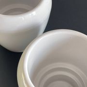 Paire BOUGEOIRS Blanc CERAMIQUE
