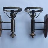Pair of large vintage wall sconces