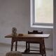 Modern French rectangular dining table in solid pine, handmade, 1900s.