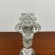 Vintage Swedish glass candlestick from Pukeberg, 1970s
