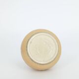 Small Mid-Century Scandinavian Modern Collectible Sandy Brown Stoneware Vase by Gunnar Borg