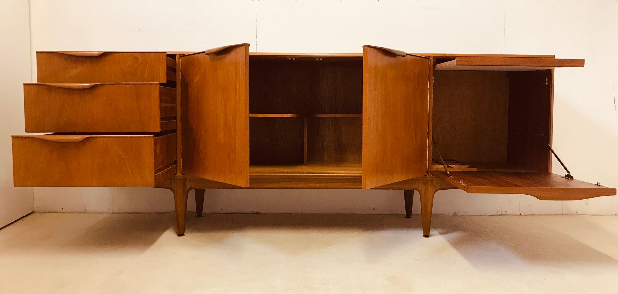McIntosh teak sideboard made in Scotland in the 60’s designed by Tom Robertson
