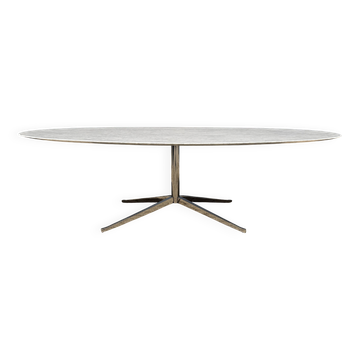 Original oval Florence Knoll dining table (244x137cm) Carrara NEW CONDITION!!