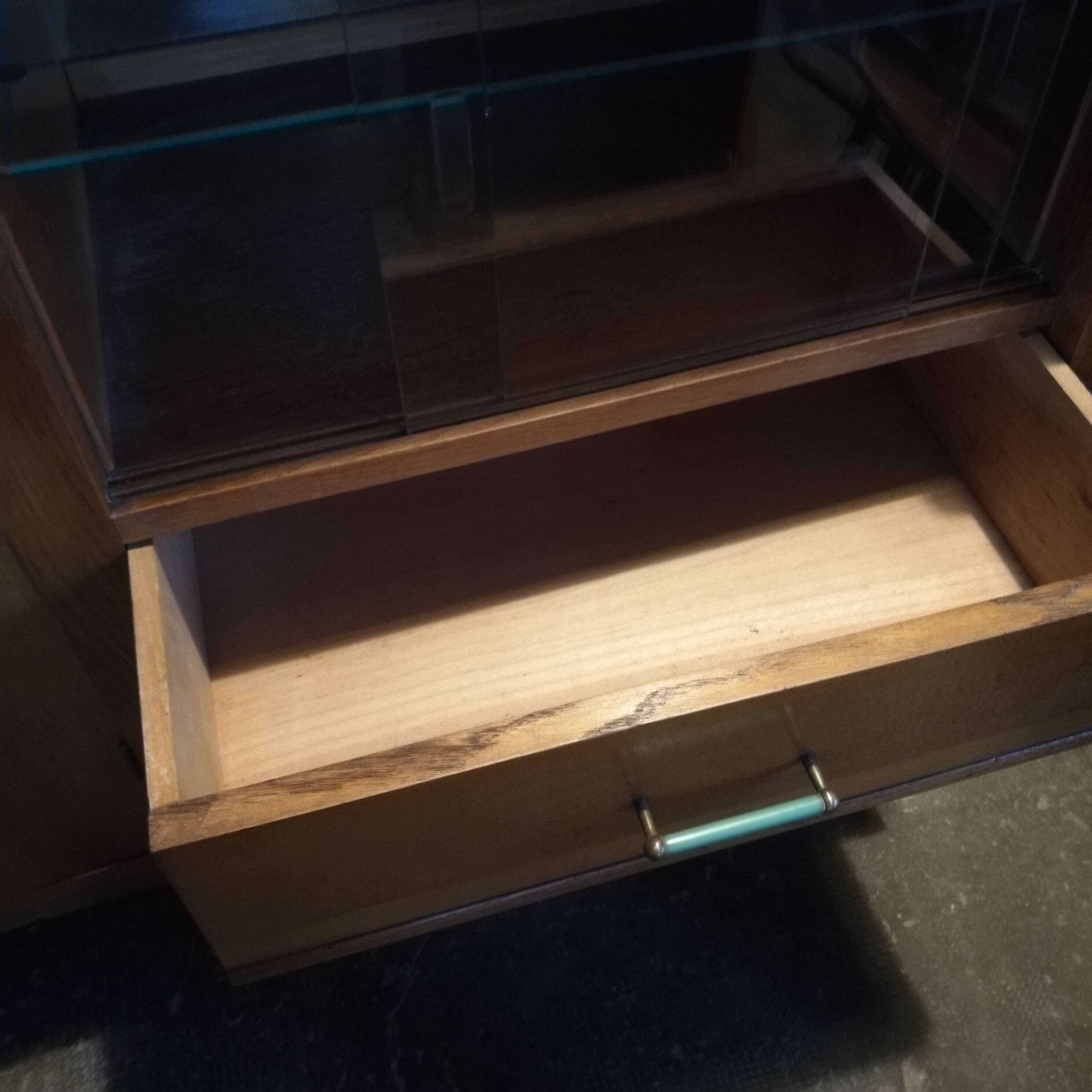 Large vintage sideboard 1950 compass feet