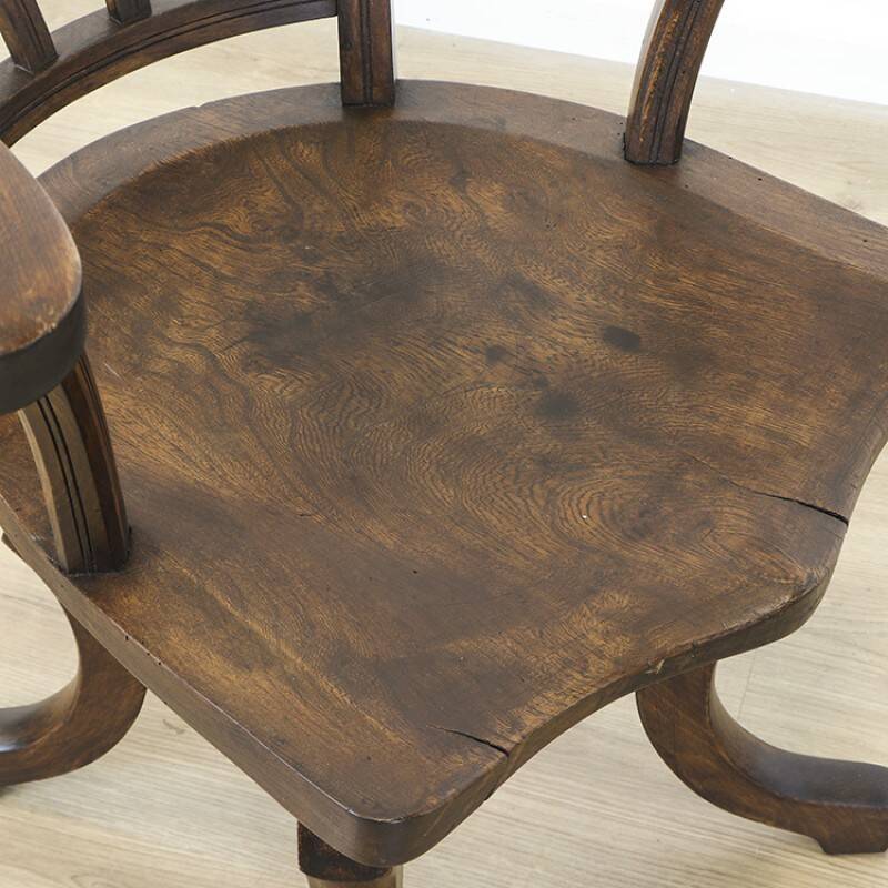 Antique english trapnell & gane office chair