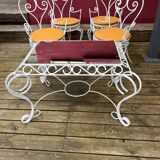 Wrought iron garden furniture