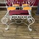 Wrought iron garden furniture