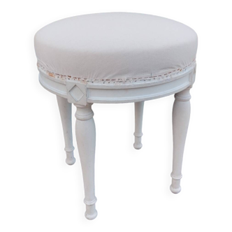 Antique Louis XVI style pouf stool