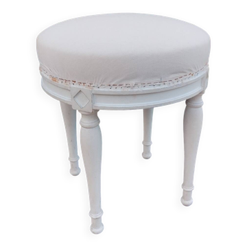 Tabouret pouf ancien style louis xvi